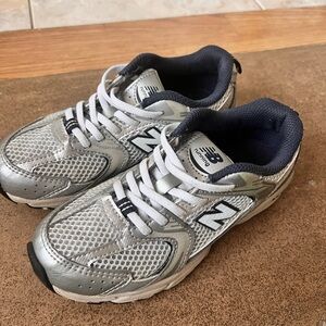 New Balance Kids' Metallic and Black Sneakers